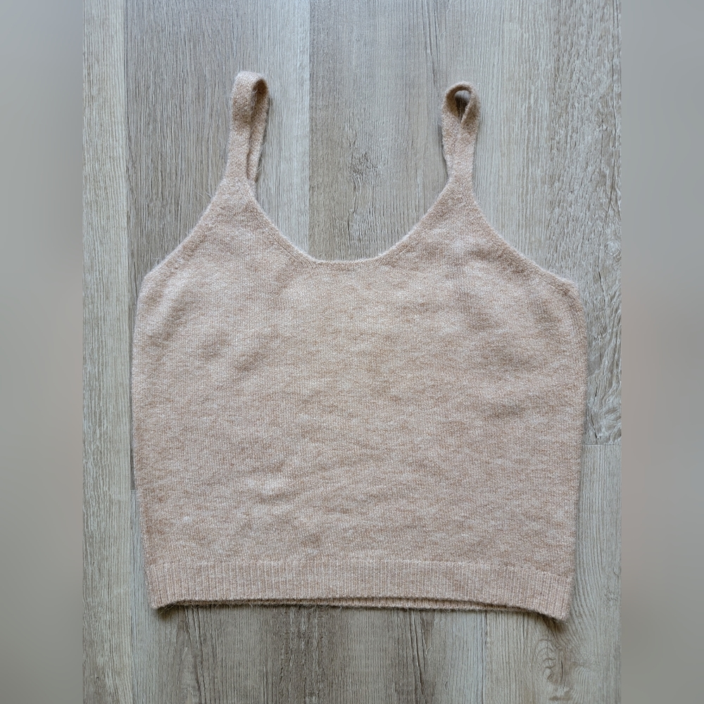 It's Our Time- Tan sweater tank top
